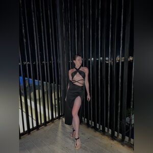 Elegant Black top and skirt